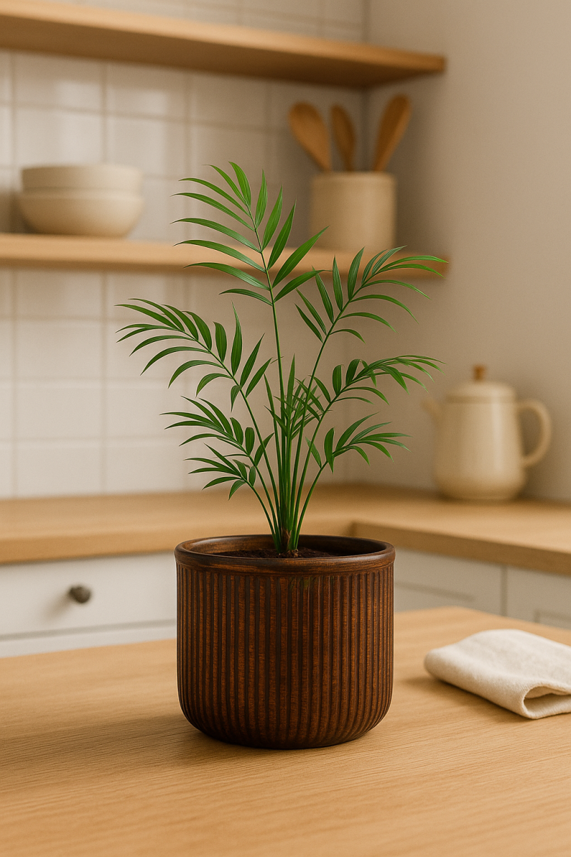 Osłonka ceramiczna Leon – efekt drewna venge, ręczne wykończenie Zielona Flora.png