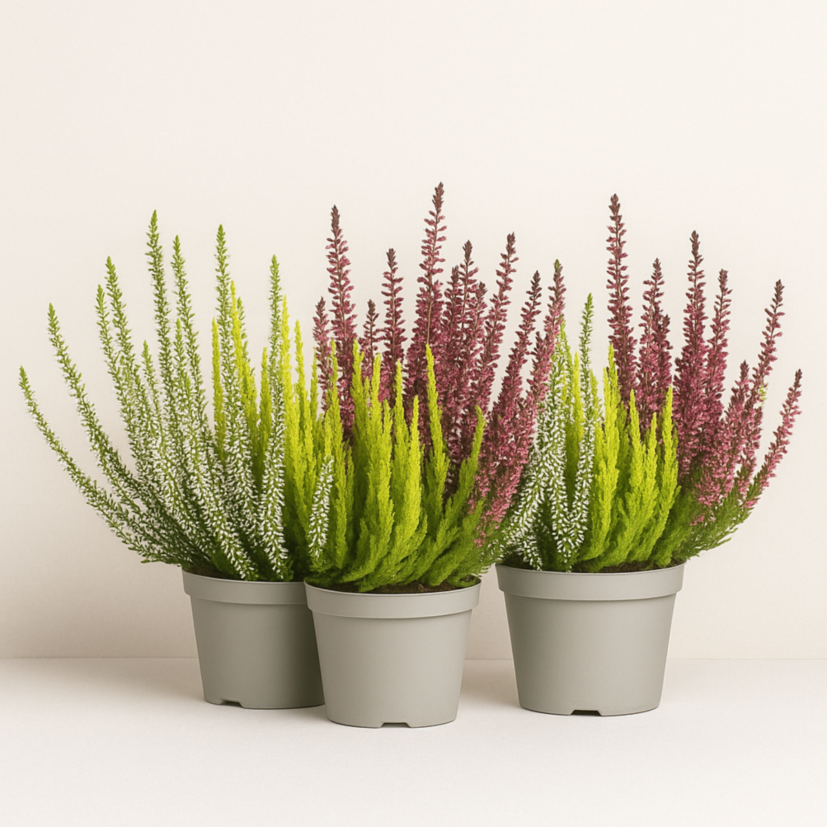 Wrzos Trójkolorowy Calluna vulgaris - trzy barwy w jednej doniczce Zielona Flora 1.png