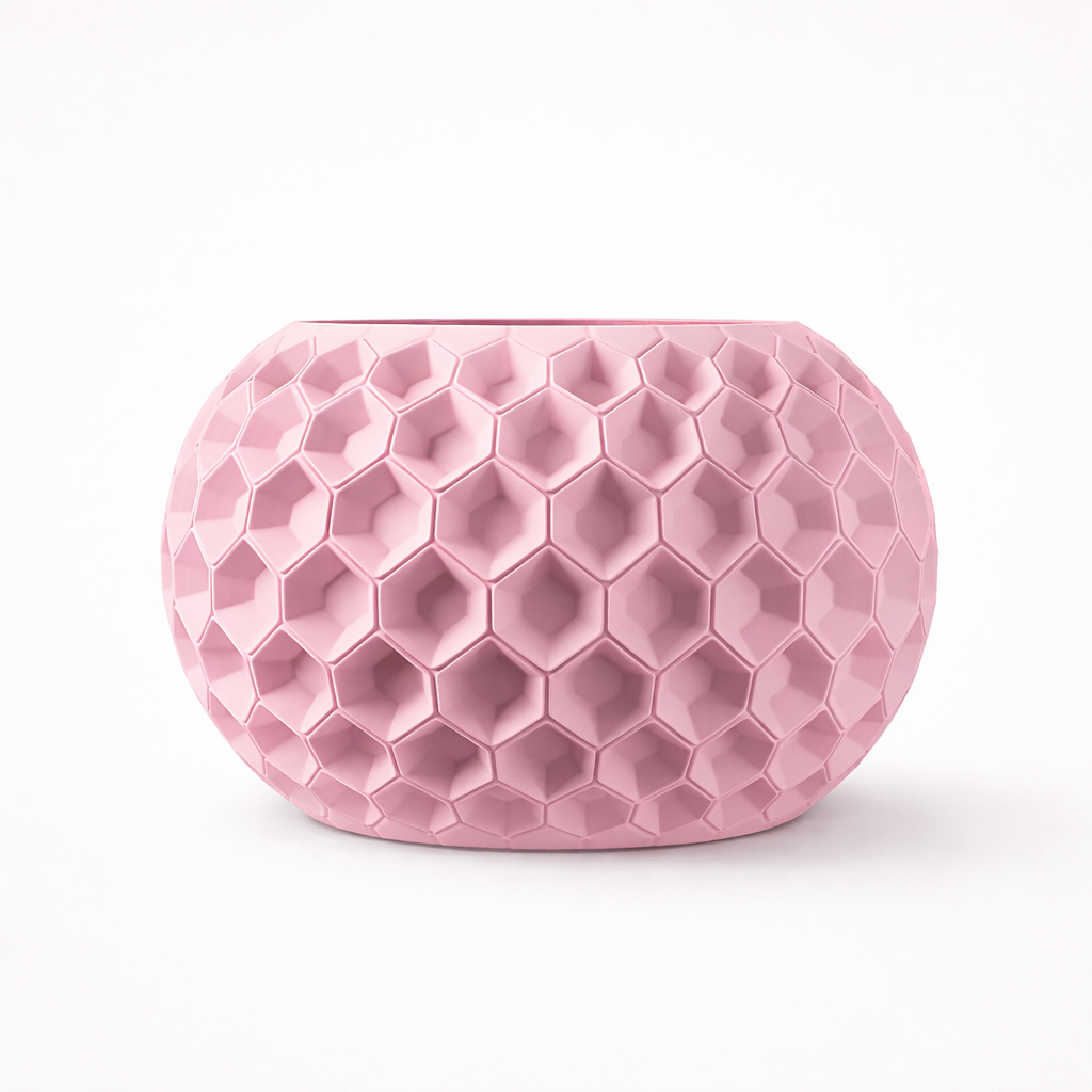 Yvara 3D – nowoczesna doniczka z druku 3D wykonana z biodegradowalnego PLA, stworzona z myślą o wyjątkowych wnętrzach -pink.png