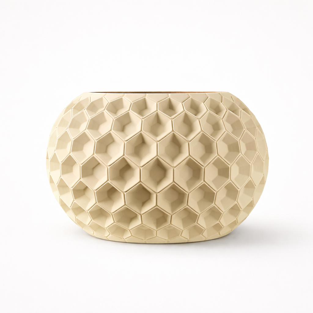 Yvara 3D – nowoczesna doniczka z druku 3D wykonana z biodegradowalnego PLA, stworzona z myślą o wyjątkowych wnętrzach -pustynna.png