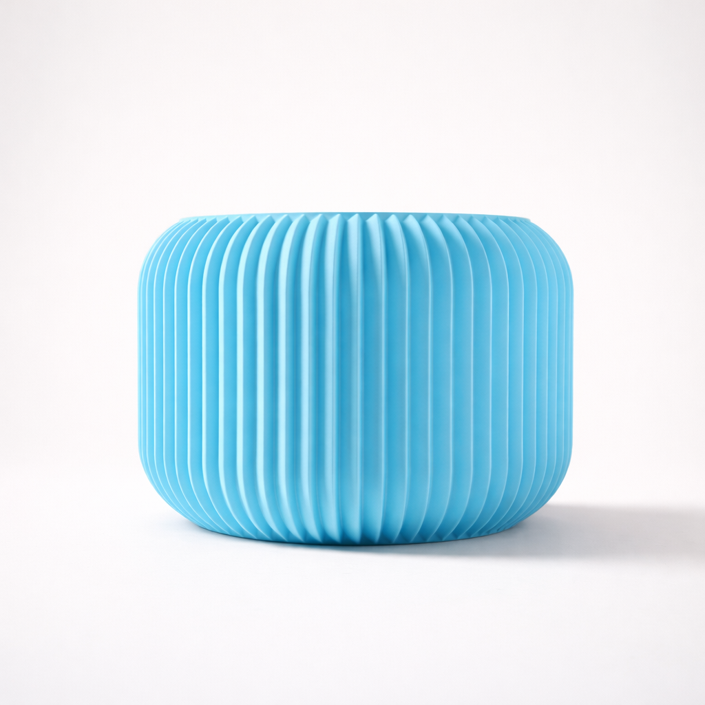 Elava 3D – nowoczesna doniczka z druku 3D wykonana z biodegradowalnego PLA, stworzona z myślą o wyjątkowych wnętrzach-niebieska.png