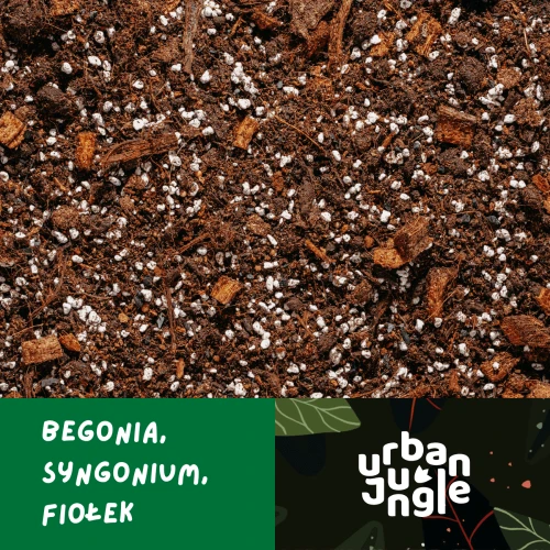 PODŁOŻE SPECJALISTYCZNE do begonii, syngonium i fiołków Urban Jungle | Ziemia premium do roślin doniczkowych
