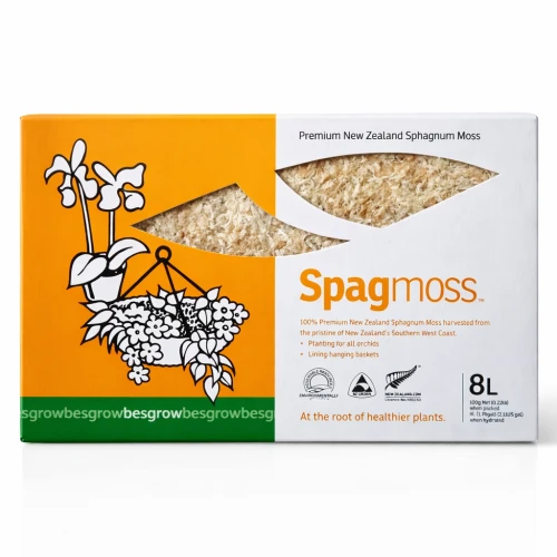 MECH TORFOWIEC SPHAGNUM DO ROŚLIN, UKORZENIANIA I PALIKÓW 100 G 8 L BESGROW SPAGMOSS CLASSIC