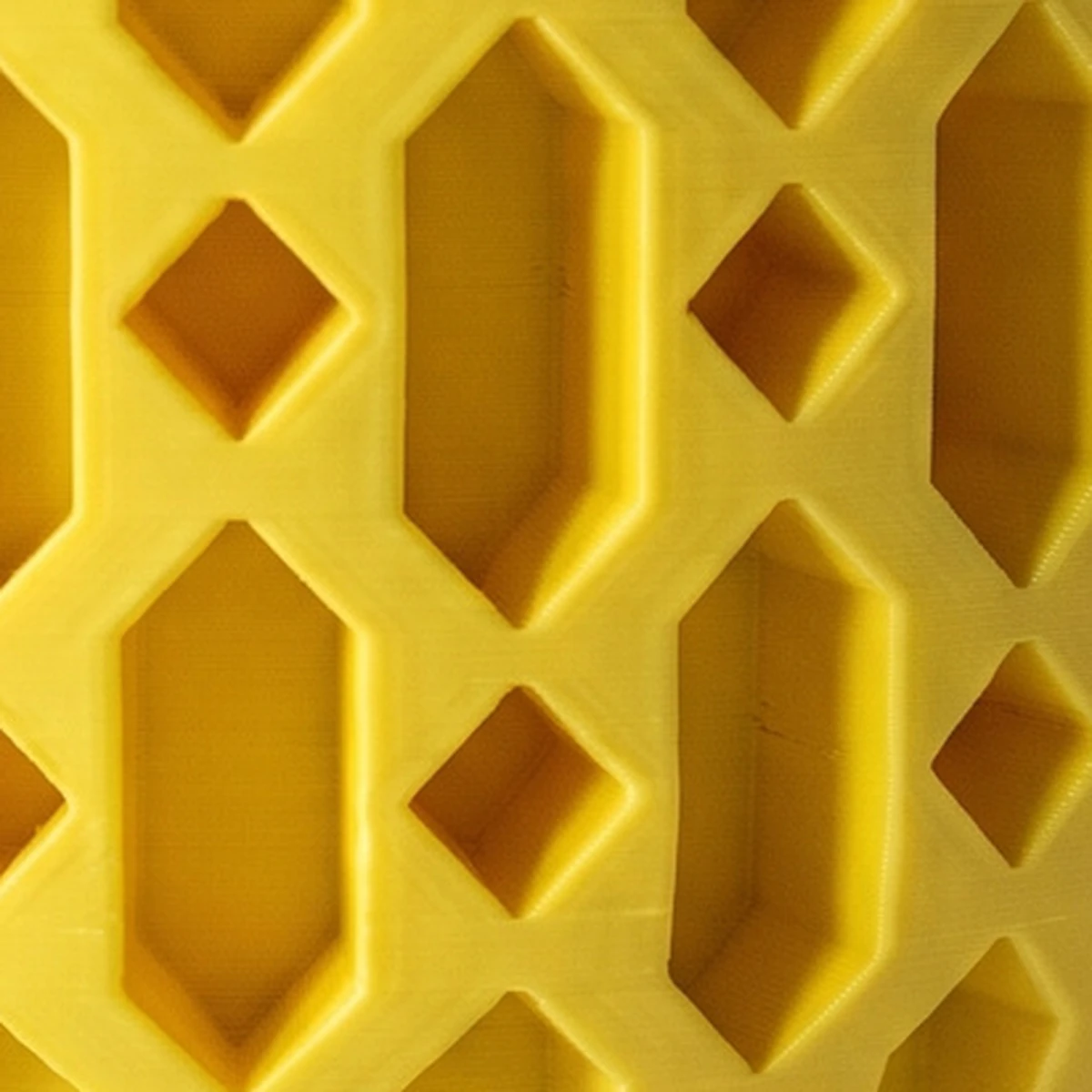 Doniczka Caleno 3D, kolor żółty, zbliżenie faktury