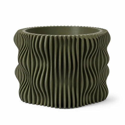 Designerska doniczka Indora 3D, falista, w 10 kolorach