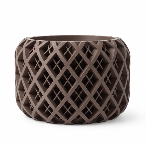 Designerska doniczka Kallaya 3D, rombowa, w 10 kolorach