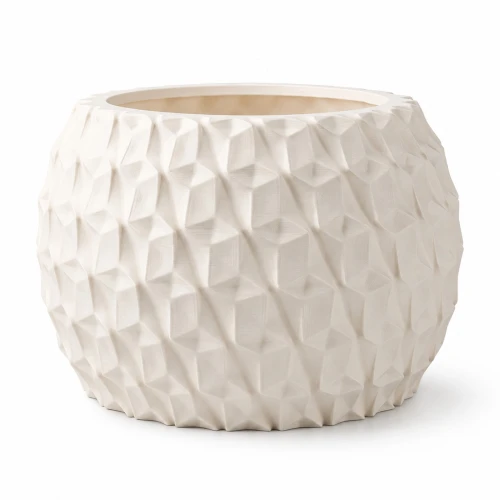 Designerska doniczka Sirella 3D, fasetowana, w 10 kolorach