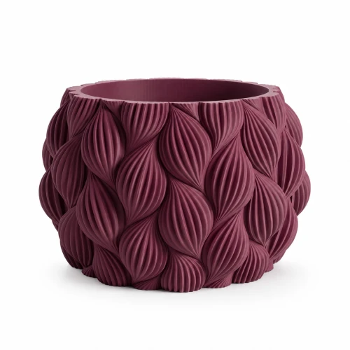 Designerska doniczka Tavira 3D, rzeźbiona, w 10 kolorach