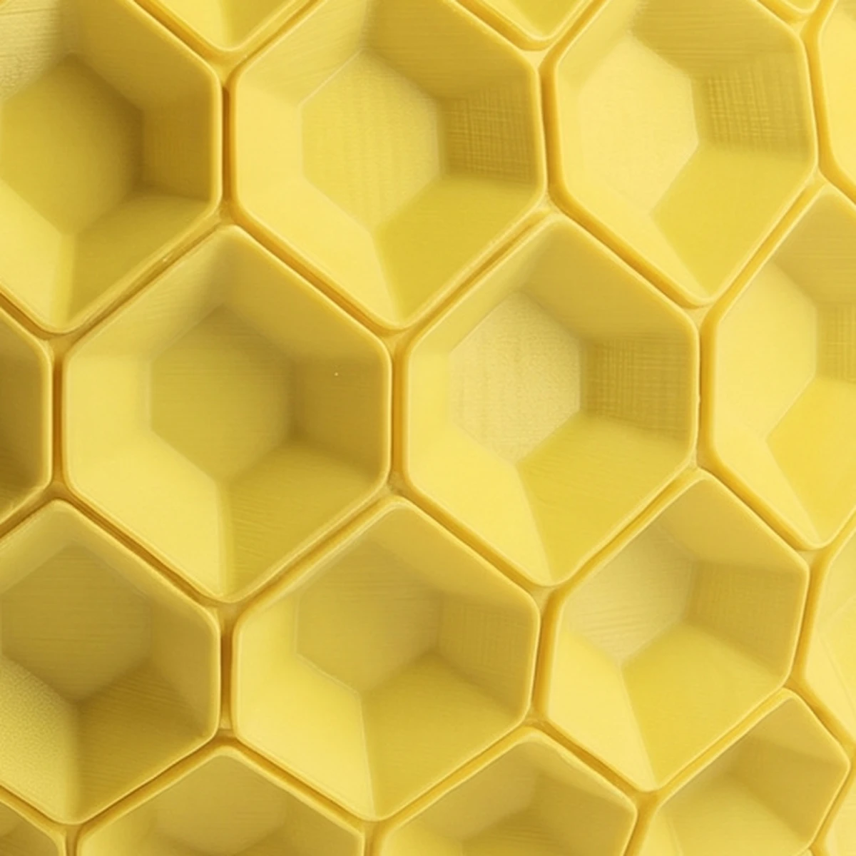 Doniczka Yvara 3D, kolor żółty, zbliżenie faktury