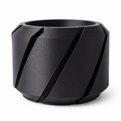 Designerska doniczka Zamara 3D, żłobkowana, w 10 kolorach