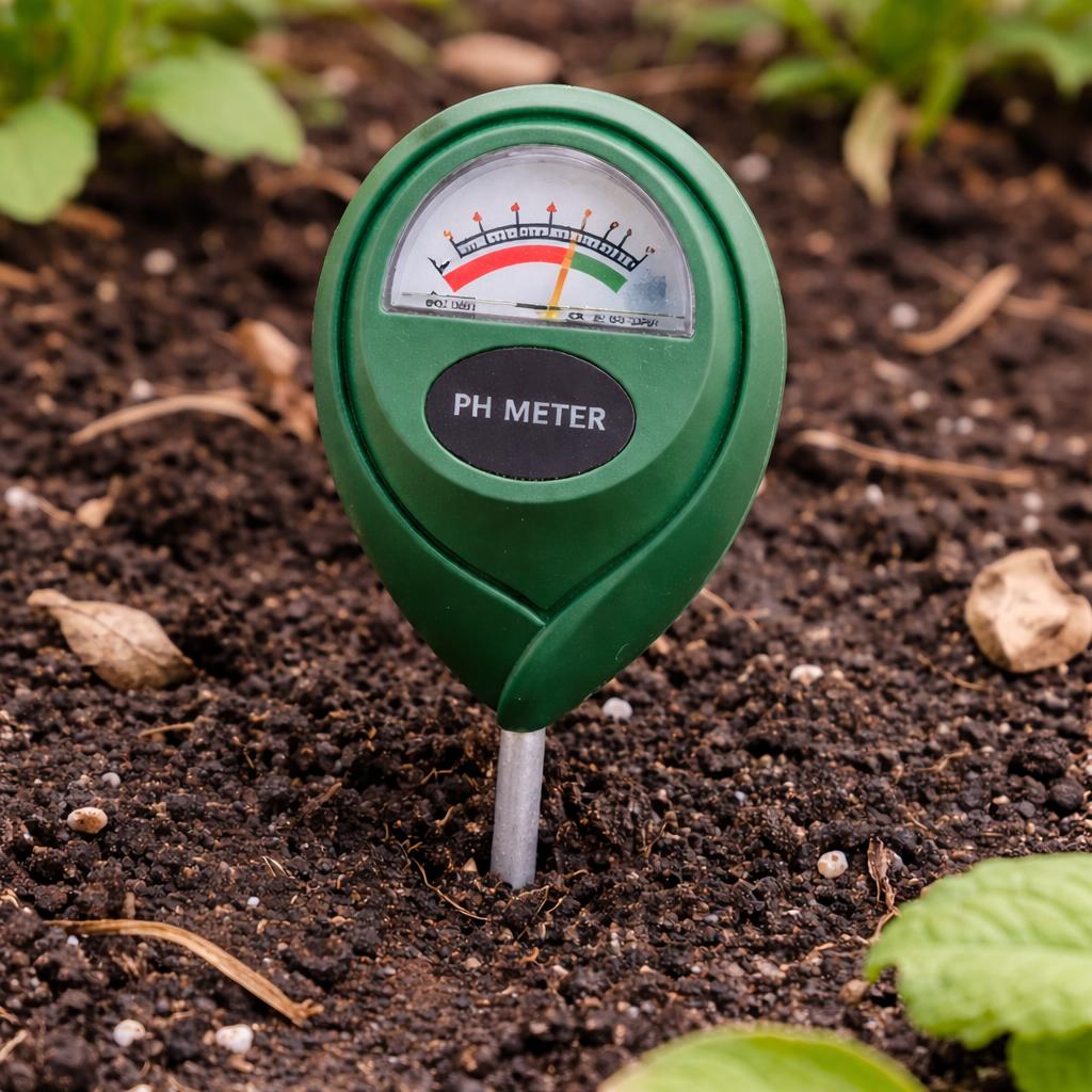 Miernik pH gleby i akcesoria do pielęgnacji roślin
